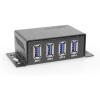 imageCoolgear Compact 4 Port USB 32 Gen 2 Hub  10Gbps HighSpeed Data Transfer amp Advanced Device Protection