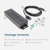 image:imageCoolgear 10 Port USB Hub  5Gbps Speed Surge Protection DIN Rail Mounting Industrial Grade for Tech Labs Warehouses Automation Schools amp More