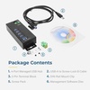 image:imageCoolgear 4 Port Managed USB 32 Gen 1 Hub w 15KV ESD Surge Protection amp Vertical Port Orientation