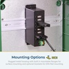 image:imageCoolgear 6 Port Managed USB 20 Hub with DINRail Mount Individual Port Control and Surge Protection