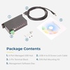image:imageCoolgear 6 Port Managed USB 20 Hub with DINRail Mount Individual Port Control and Surge Protection
