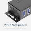 image:imageCoolgear USB 32 Gen 1 Bus Powered 4 Port Mini Hub with ESD