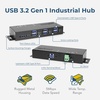 image:imageCoolgear 7 Port Managed USB 32 Gen 1 Workstation Hub w 15KV ESD Surge Protection