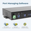image:imageCoolgear 16 Port Managed USB 32 Gen 1 Hub w 15KV ESD Surge Protection