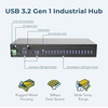 image:imageCoolgear 16 Port Managed USB 32 Gen 1 Hub w 15KV ESD Surge Protection