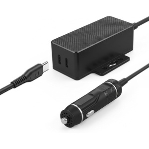 image:imageCoolgear 145W Dual USBC Car Charger  PD 31 EPR Type C Vehicle Charger with 140W Laptop Charging Mountable Flanges and 12V to 24V Plug for Trucks Fleet Vans and Mobile Workstations