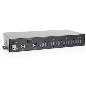 image:imageCoolgear 16 Port Managed USB 32 Gen 1 Hub w 15KV ESD Surge Protection