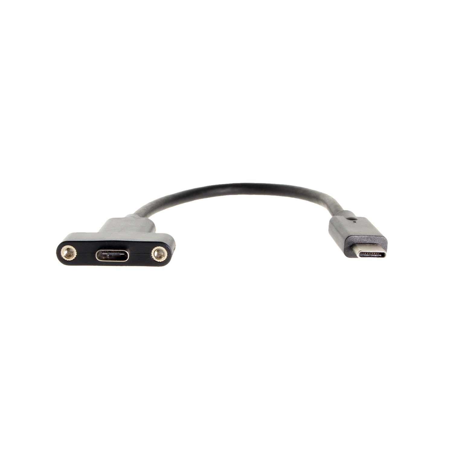 image:imageCoolgear 54in USB TypeC Male to Female Panel Mount Extension Cable  10Gbps 3A Charging Shielded Ready for Panel Mount Installation8 inch
