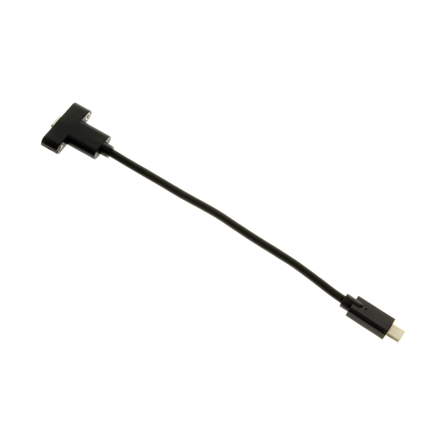 image:imageCoolgear 54in USB TypeC Male to Female Panel Mount Extension Cable  10Gbps 3A Charging Shielded Ready for Panel Mount Installation8 inch