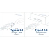 image:imageCABLEMAX USB 30 Cable Extension  Molded A Male to A Female 12 inch Cable3ft