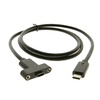 image:imageCoolgear 54in USB TypeC Male to Female Panel Mount Extension Cable  10Gbps 3A Charging Shielded Ready for Panel Mount Installation36 inch