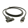 image:imageCoolgear 54in USB TypeC Male to Female Panel Mount Extension Cable  10Gbps 3A Charging Shielded Ready for Panel Mount Installation54 inch