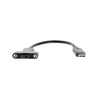 image:imageCoolgear 54in USB TypeC Male to Female Panel Mount Extension Cable  10Gbps 3A Charging Shielded Ready for Panel Mount Installation8 inch