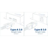 image:imageUSBGear 1ft USB 32 Gen 1 Cable A Male to B Male Device Cable6 inches