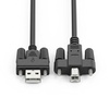image:imageUSBGear Screw Lock USB 20 HiSpeed A to B Device Cable 6ft Black