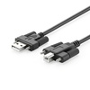 image:imageUSBGear USB 20 Screw Lock HiSpeed A to B Device Cable 15ft Black