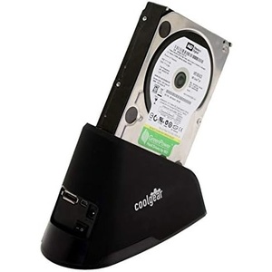 image:imageCoolgear Black 25 amp 35 SATA HDD Docking Station with USB 20 amp eSATA Ports