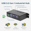 image:imageCoolgear 4 Port Managed USB 32 Gen 1 Hub wSmall Footprint amp 15KV ESD Surge Protection